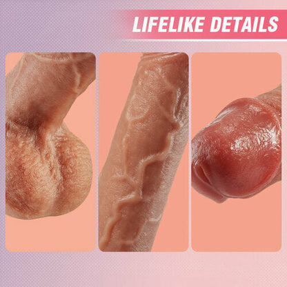 Acmejoy 3 Swing & Thrusting & 9 Vibrating Life-like Dildo 9.84 Inch