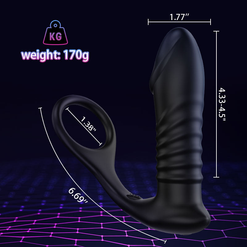 SALE Moore - 10 Thrilling Vibration 3 Thrusting Silicone Remote Contro