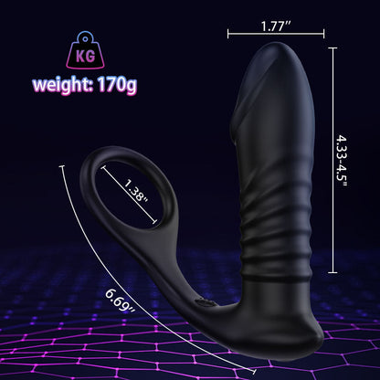 SALE Moore - 10 Thrilling Vibration 3 Thrusting Silicone Remote Contro
