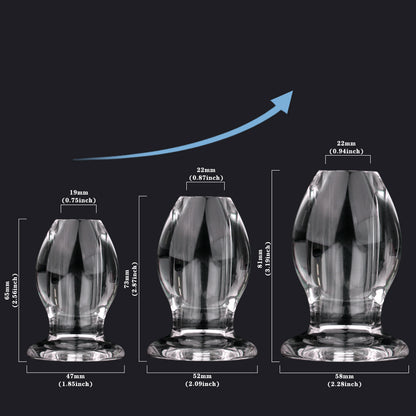 Hollow Anal Plug Transparent Speculum