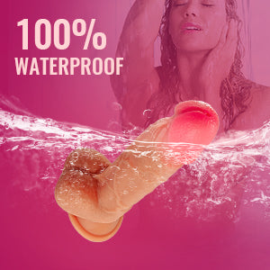 8.3-Inch 4 in 1 Thrusting Rotation Vibrating Heating Lifelike Dildo