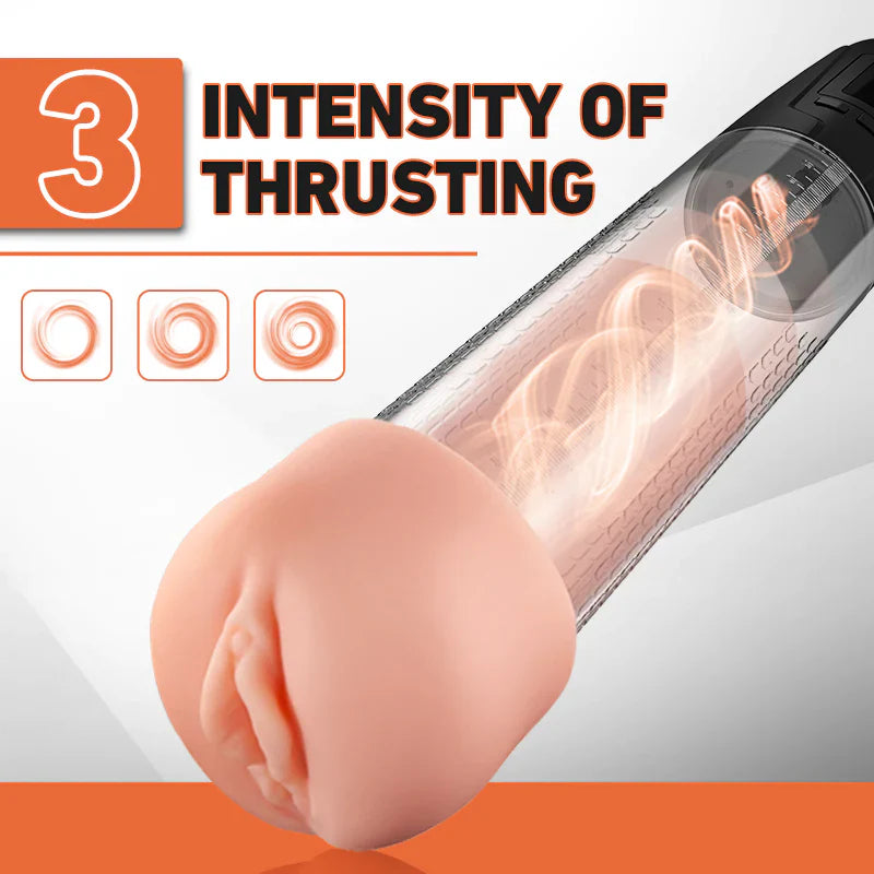 Lustytime 2 in 1 LCD Masturbator Penis Pump