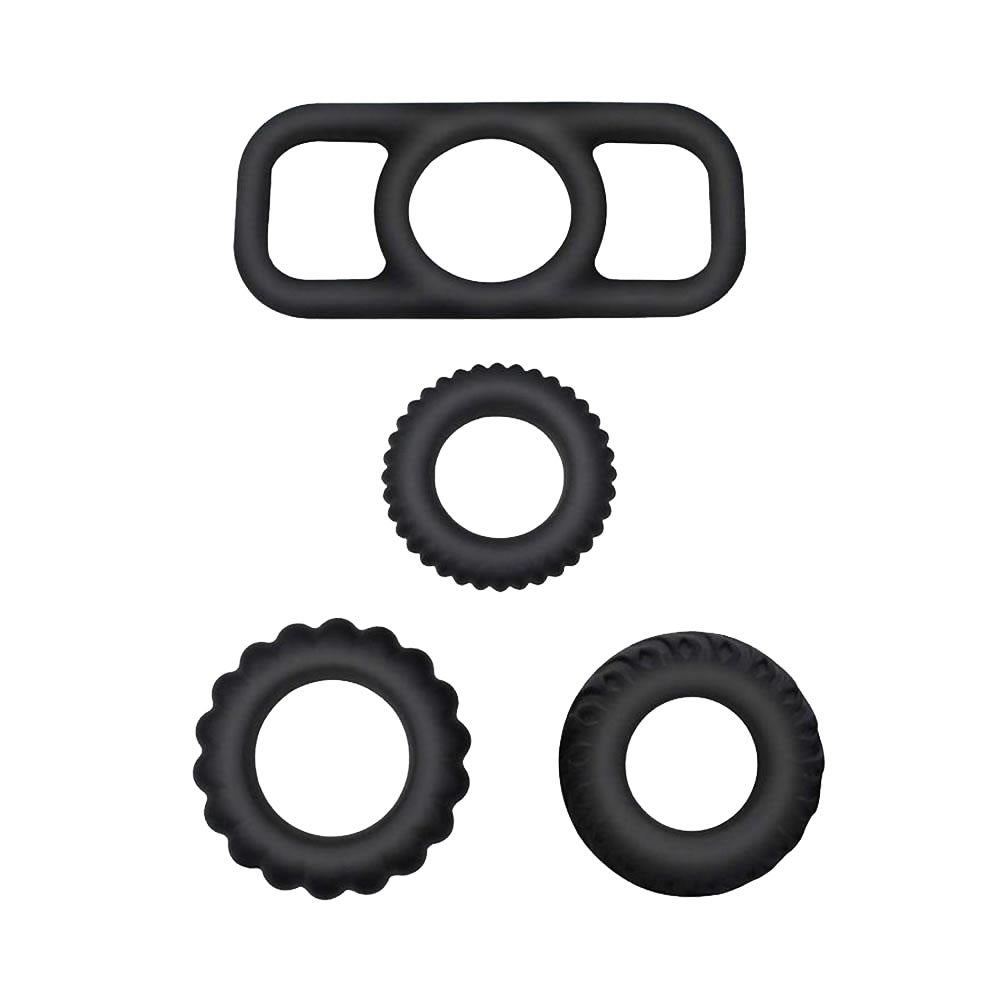 1.1-Inch Stamina Trainer Erection Enhancer 4 Separated Penis Ring