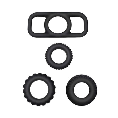 1.1-Inch Stamina Trainer Erection Enhancer 4 Separated Penis Ring