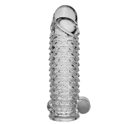 5.5" Transparent thicken lengthen vibrating penis sleeve
