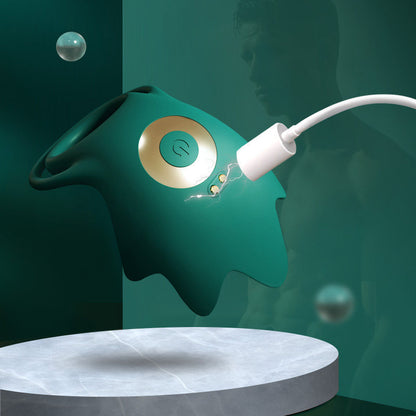 Lock Sperm Vibrating Dual Cock Ring Remote Control Penis Ring Vibrator