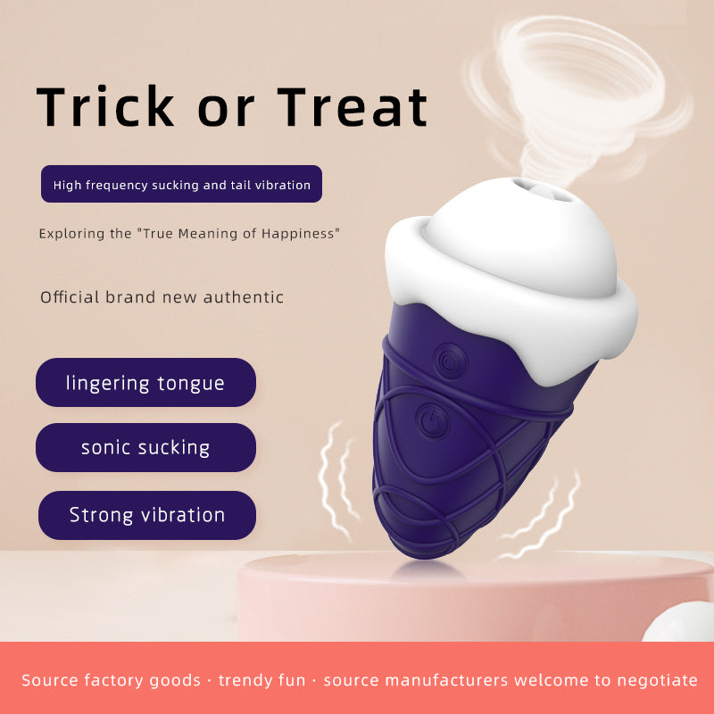 Cone Sucking Erotic Vibrator
