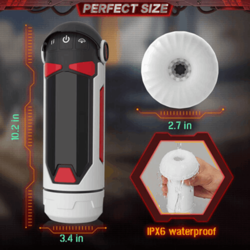 Vibrbud 3 In 1 Thrusting Future Machina Masturbator Cup