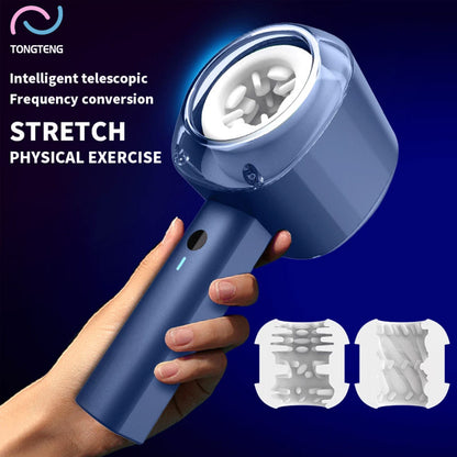 Pearlsvibe - Hair Dryer Men's Vibration Exercise Aircraft Cup Silicone Masturbator Glans Penis Trainer