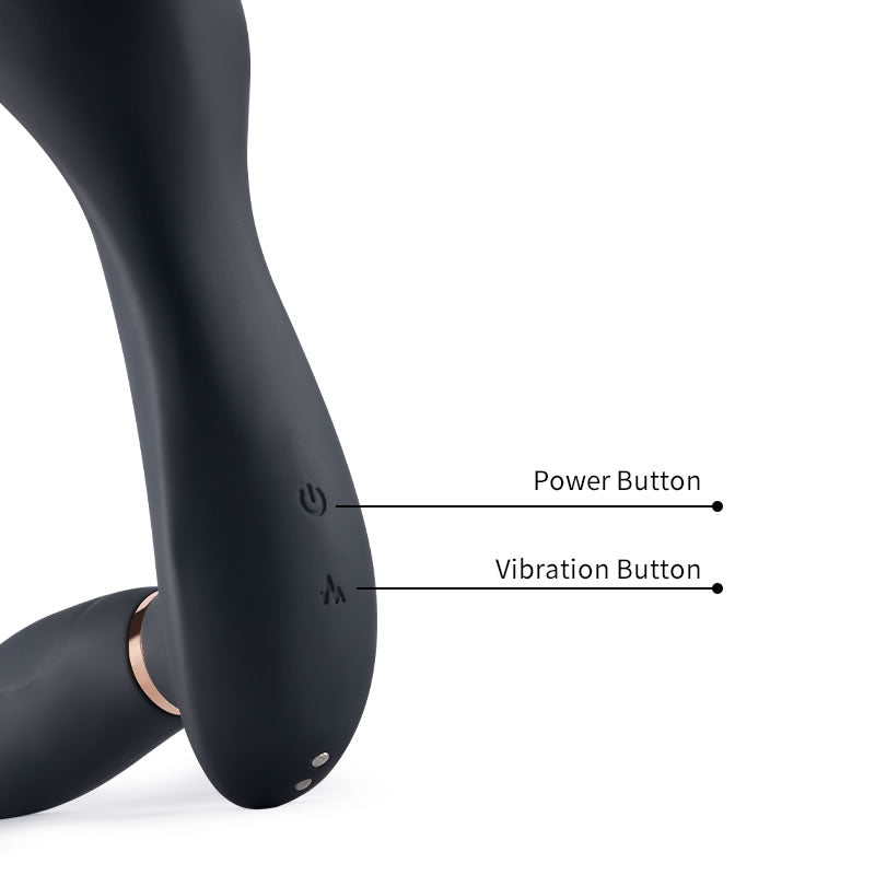 Bill 7X7 Vibrating & Pulsating Balls& Heating Teasing Butt Plug with C