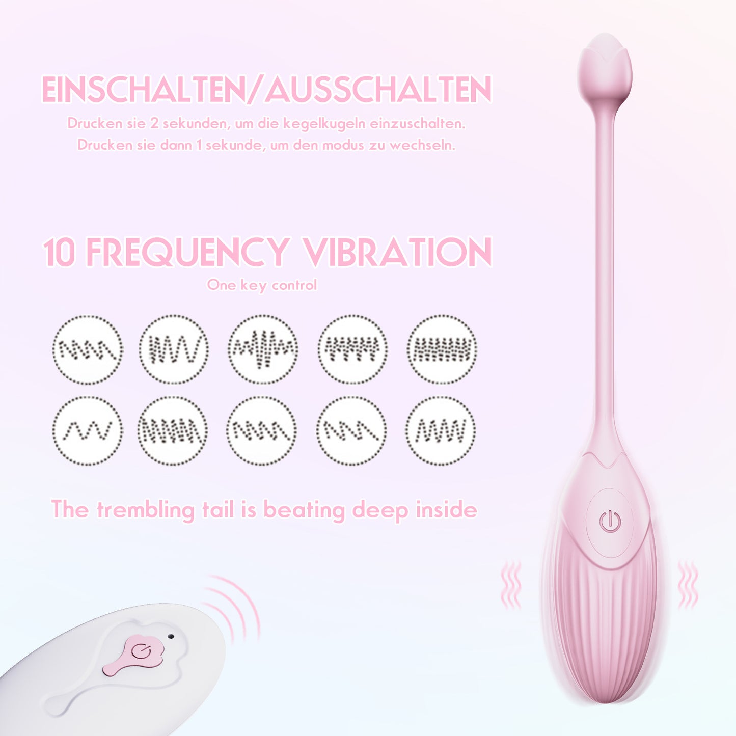Clitoris Stimulation Vibrating Egg Dildo Vibrator For Women