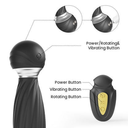 DAISY 7 Vibrating & 7 Head Rotating Remote Prostate Anal Butt Plug