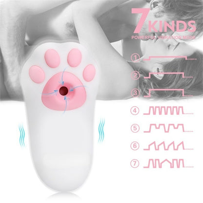 Katze Pfote Saugen Ei Überspringen Weibliche Klitoris Stimulation Vibrationsmassage
