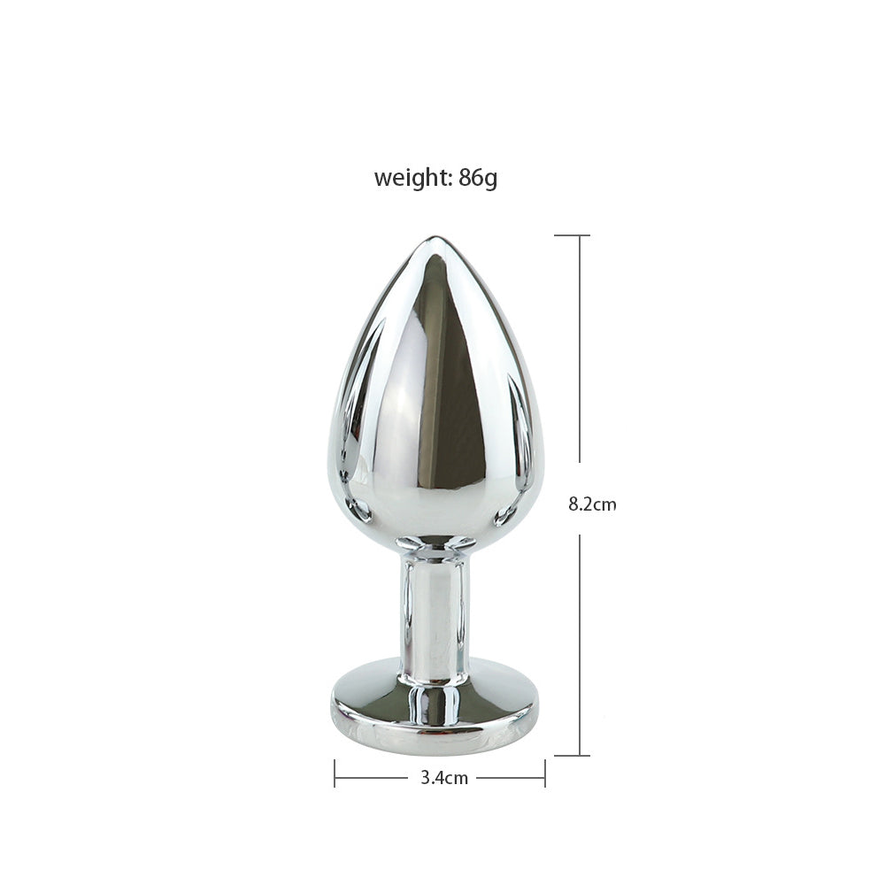 Stainless Steel Anal Butt Plug Fantasy Anal Stimulation Toy