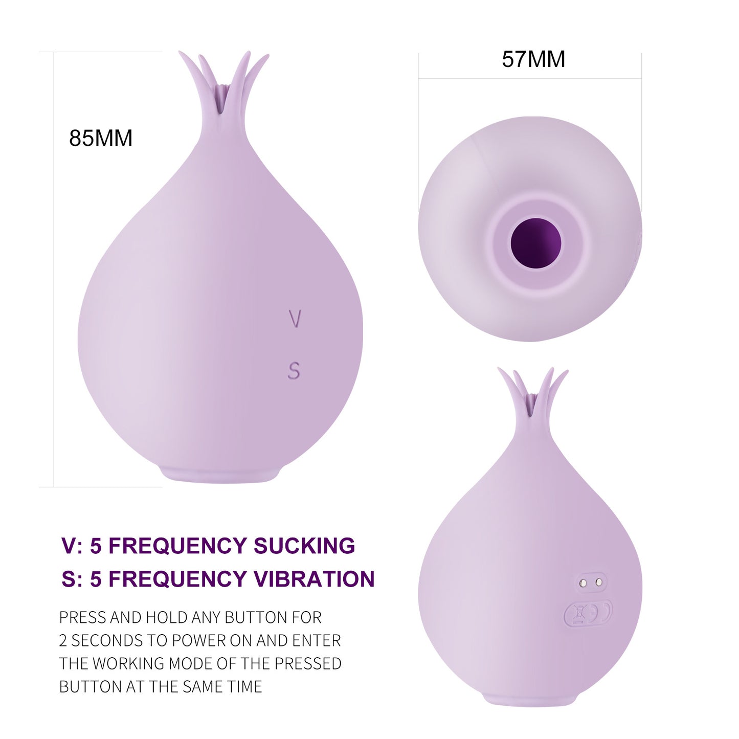 🌹New Derivative of Rose toy The Onion Sucking Egg Skipping Female Breast Stimulation Clitoris