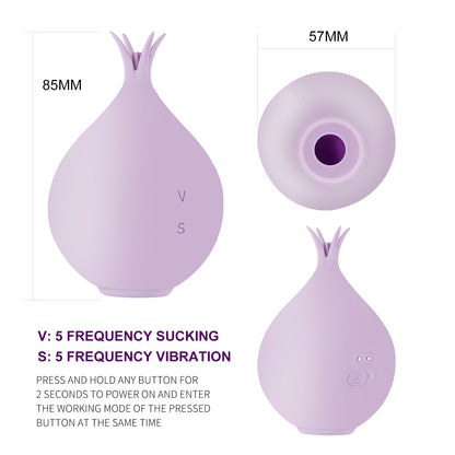 🌹New Derivative of Rose toy The Onion Sucking Egg Skipping Female Breast Stimulation Clitoris