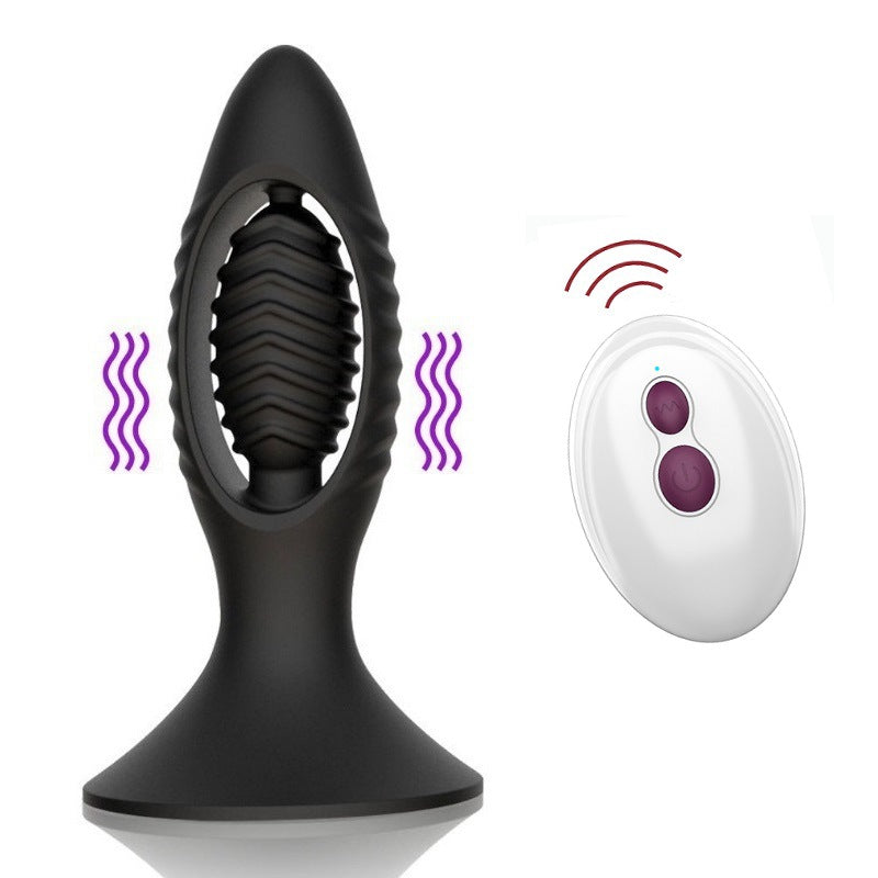 Men's Hollow Out Suction Cup, Backyard Vibration, Anal Plug, Prostate Silicone Stimulation, Vibrating Massager, Toy, Sex Toy