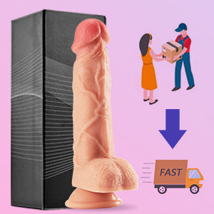 8.3-Inch 4 in 1 Thrusting Rotation Vibrating Heating Lifelike Dildo