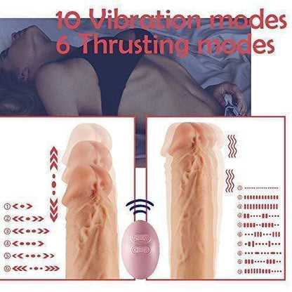 8.6-Inch Remote 3 Fuctions Multiple Combination Lifelike Dildo