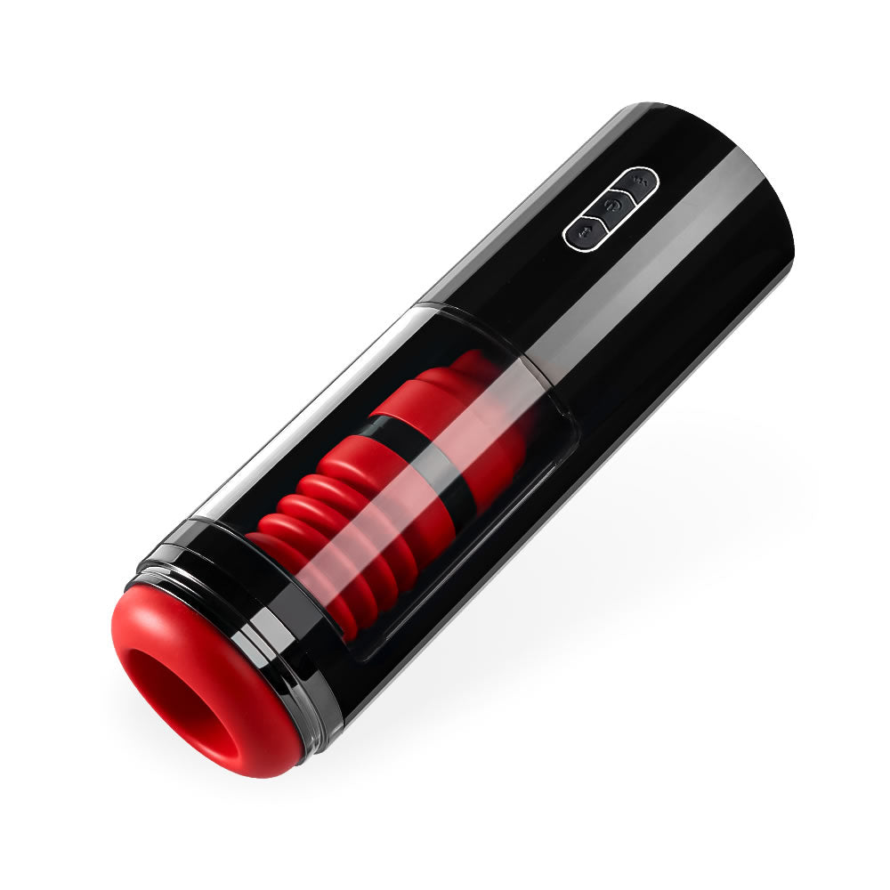 AcmeJoy 7 Thrusting 7 Vibrating Flame Rose Masturbation Cup