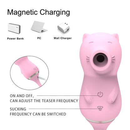 Kitten Wireless Remote Control G-spot Super Power Suck Vibrator