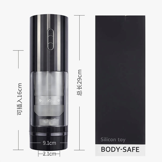 Edging 10 Powerful Thrusting&amp;Vibrating Automatic Male Masturbator