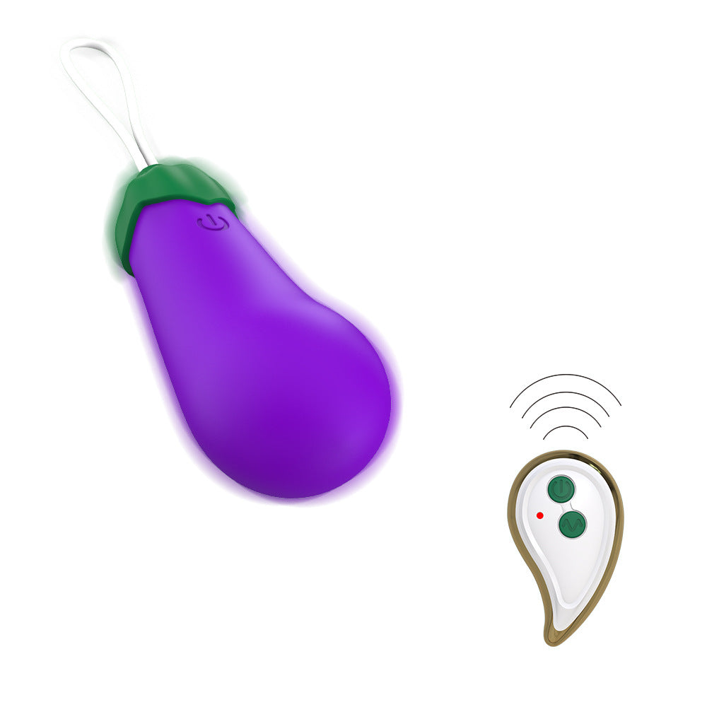 Wireless Eggplant Bullet Vibrator Love Eggs with 10 Vibration Modes