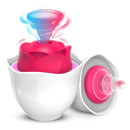 Eggshell Rose Sucking Vibration