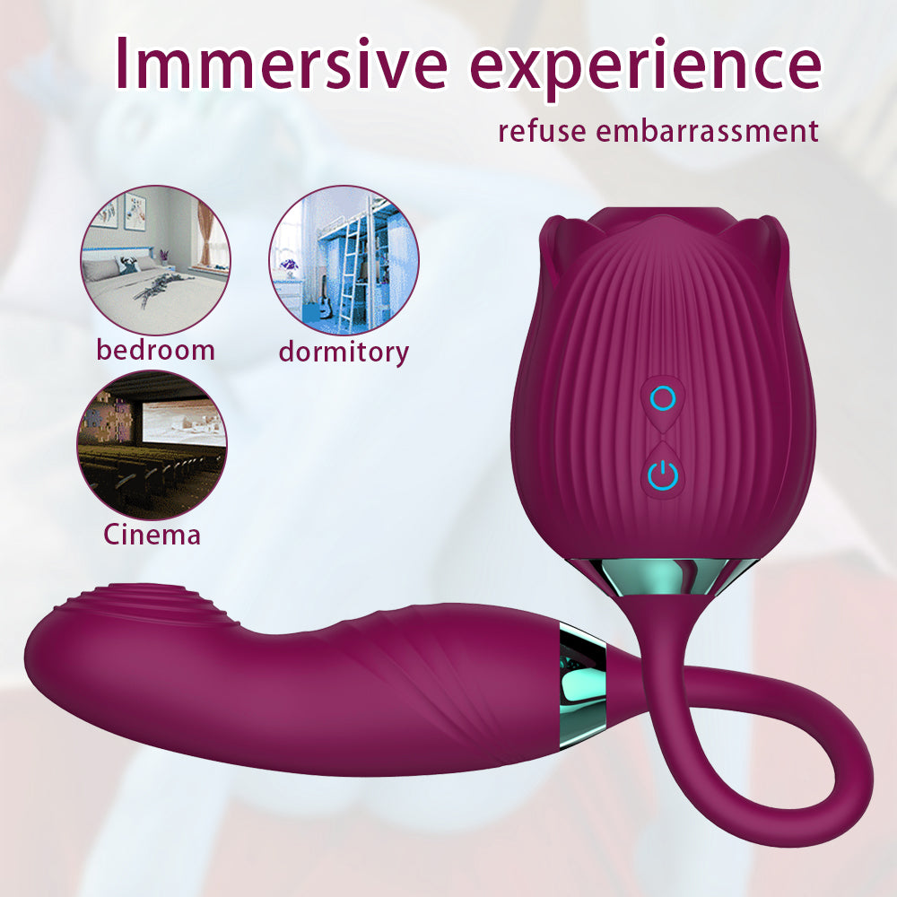 Rose Vibrator Clitoris Stimulator