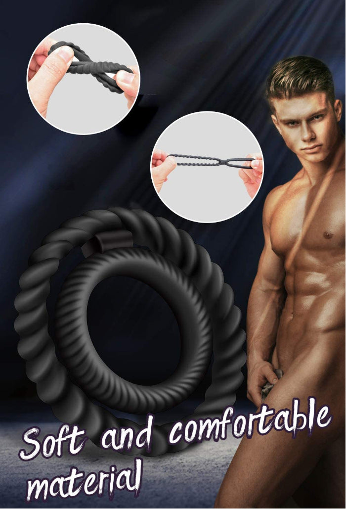 Silicone Dual Penis Ring, Premium Stretchy Longer Harder Stronger Erec
