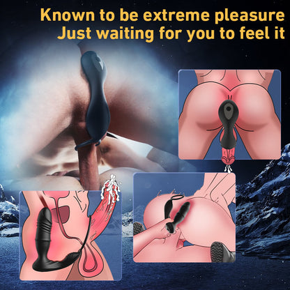 Pre-saleMurphy-APP/Controller & 9-Telescopic / Vibration & Penis Ring