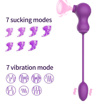 Dora G Spot Female And Clit Sucker 2 In 1 Vibrator Toy