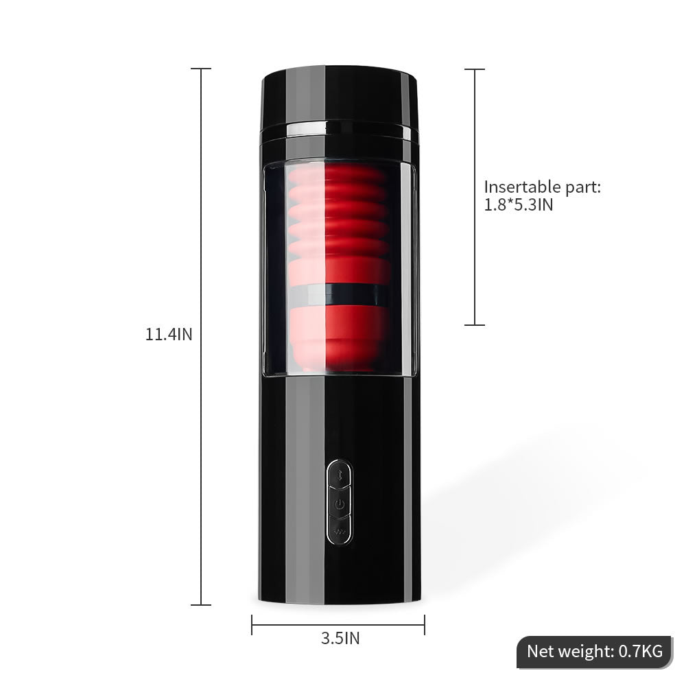 AcmeJoy 7 Thrusting 7 Vibrating Flame Rose Masturbation Cup