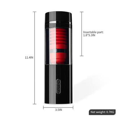 AcmeJoy 7 Thrusting 7 Vibrating Flame Rose Masturbation Cup