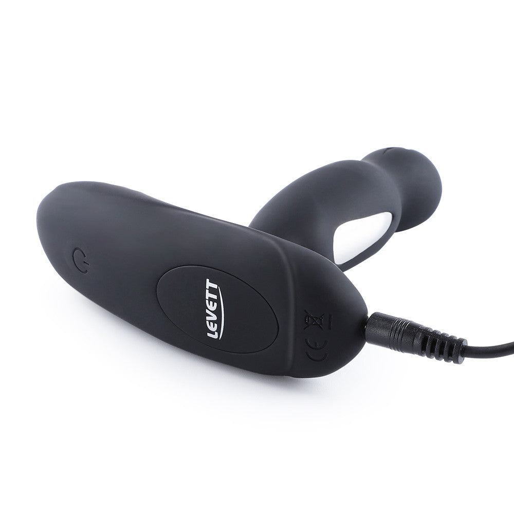 LEVETT E-Stim 360�� Rotation Vibrating Prostate Anal Plug with Remote
