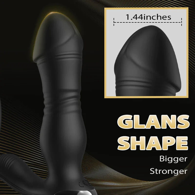 Volcano 8-band Telescopic Vibration Remote Control Prostate Massager