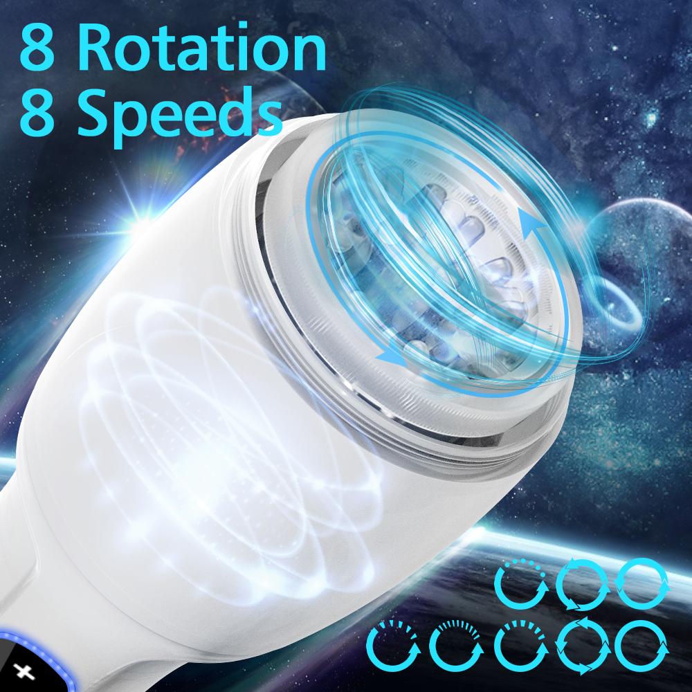 8 Speeds 8 Rotation Automatic Male Masturbation Cup