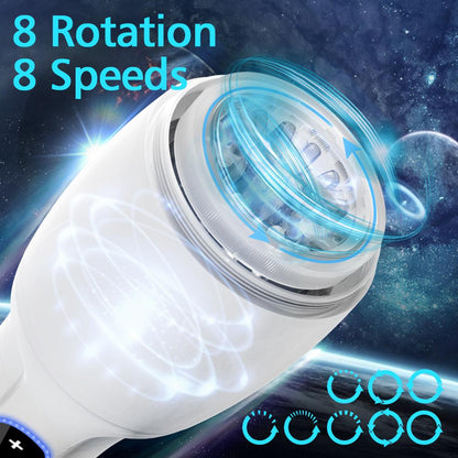8 Speeds 8 Rotation Automatic Male Masturbation Cup