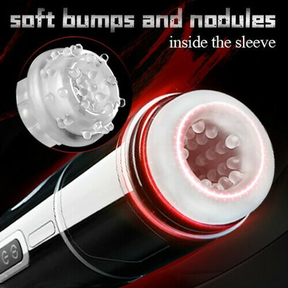 Vibrbud - POWER KING Water bottle Ultra-Technical Hands-free 7 Telescopic Rotation Modes Male Masturbator Cup