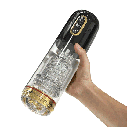 Vibrbud - 10 Telescopic Rotation 10 Suction Automatic Male Masturbation