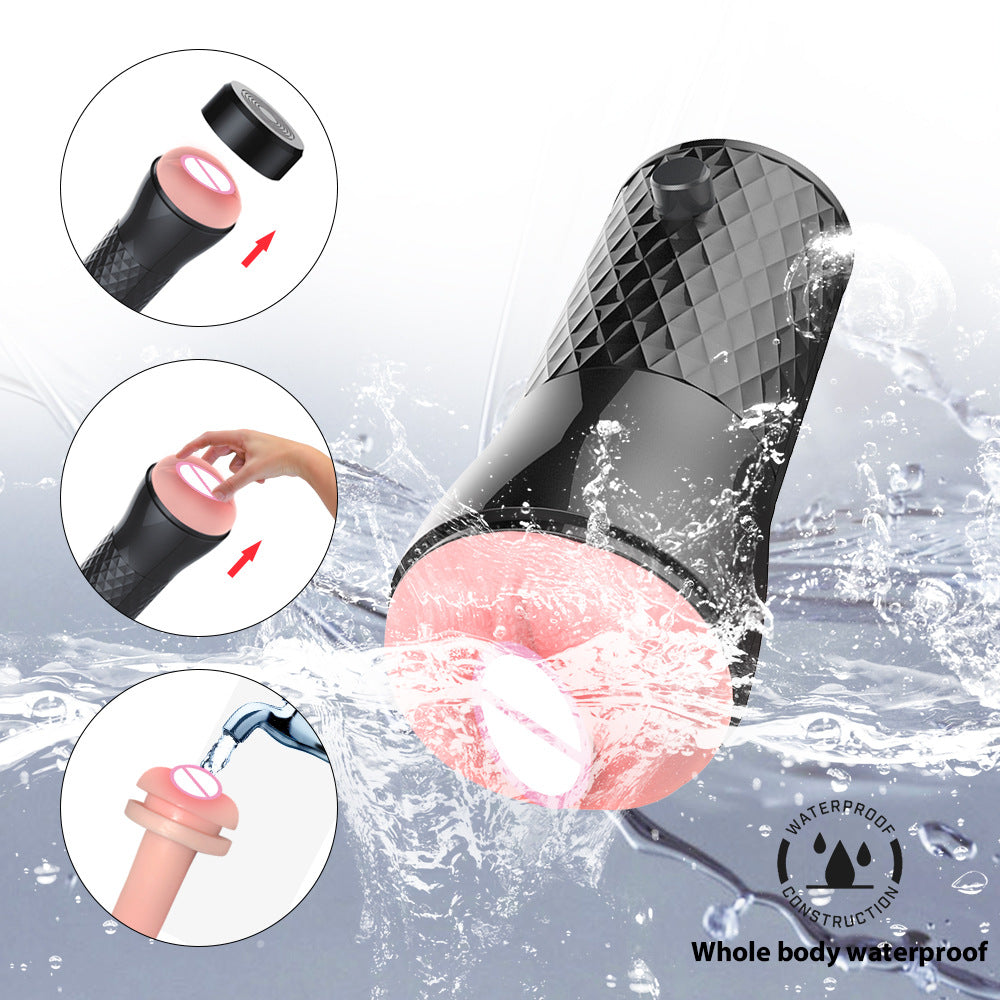 Male Aircraft Cup Multi Frequency Vibration Massager Men's Training Ma