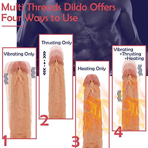 8.6-Inch Remote 3 Fuctions Multiple Combination Lifelike Dildo