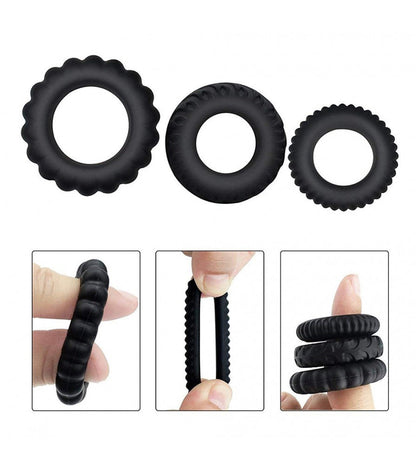 1.1-Inch Stamina Trainer Erection Enhancer 4 Separated Penis Ring