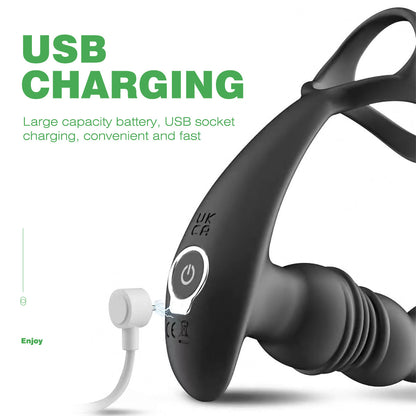 Telescopic double-ring lock fine hindquarters telescopic remote control wireless