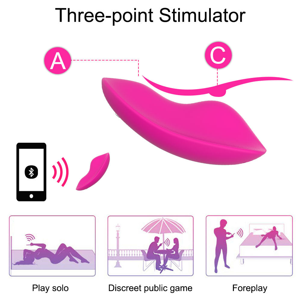 Silicone Remote Wearable Clitoral Vibrator