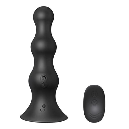 Wireless remote control electric telescopic prostate massager - inflatable