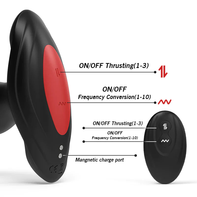 Lustytime 3 Thrusting 10 Vibration App Control Anal Prostate Massager