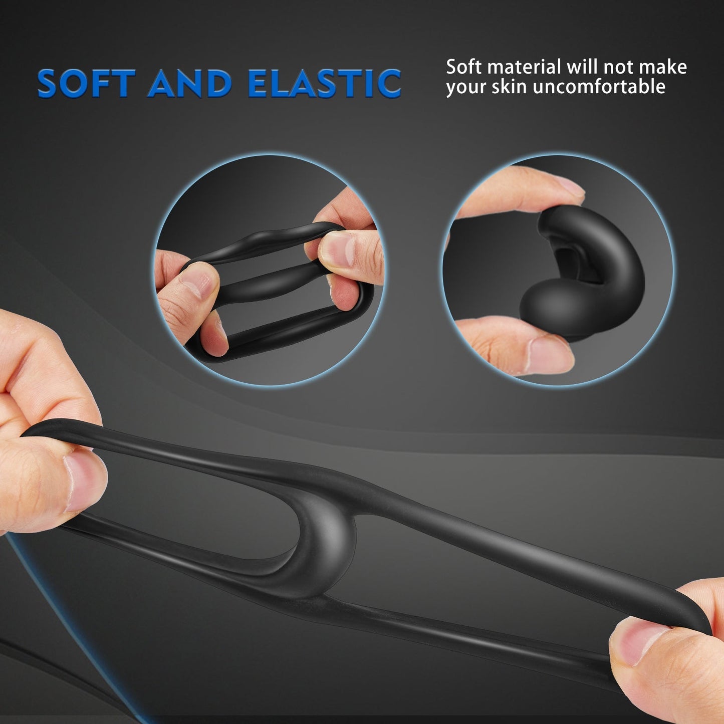 ALLOVER Silicone Versatile Erection Enhancing Penis Ring