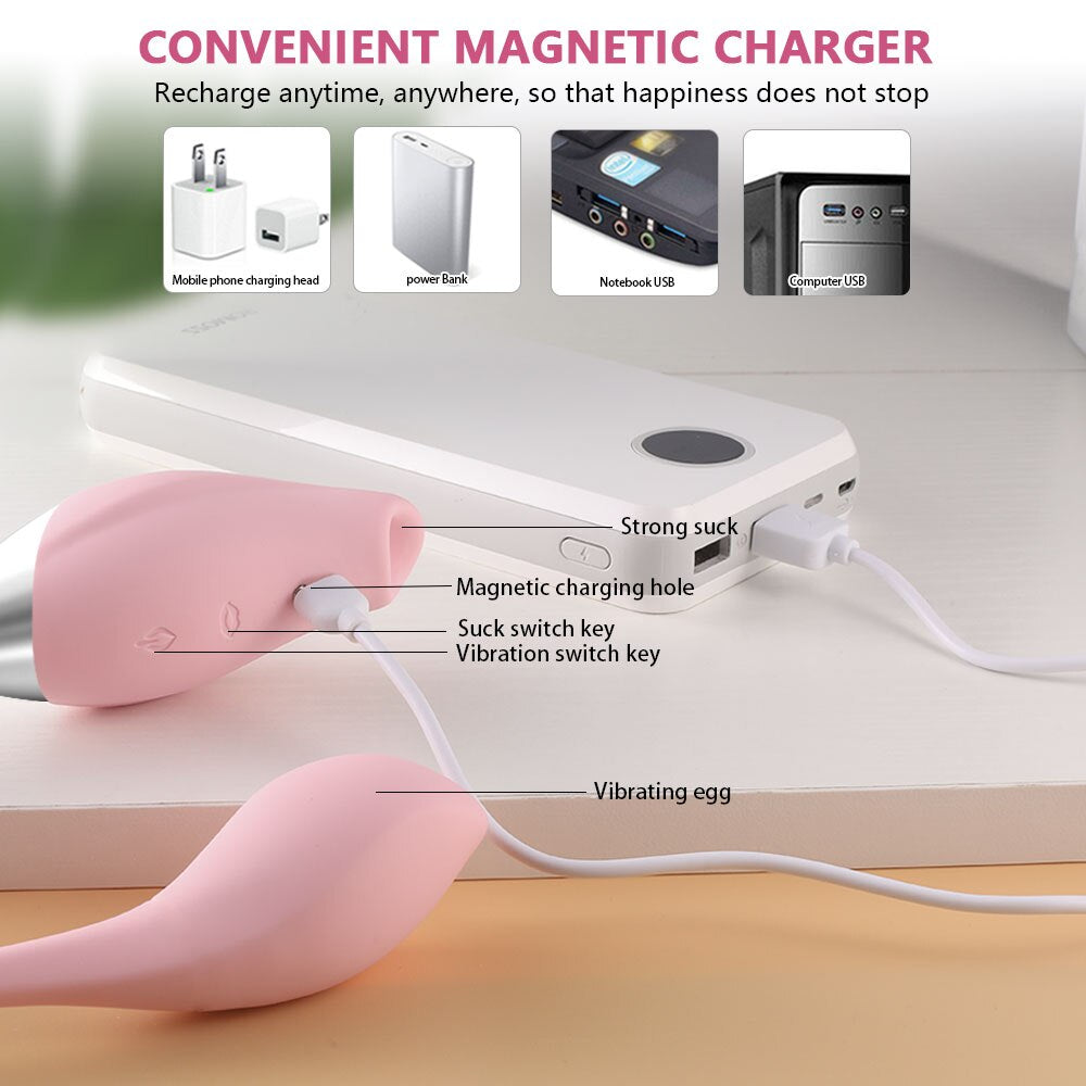 هزاز شفط ممتاز لتحفيز المهبل والبظر والشرج ونقطة جي