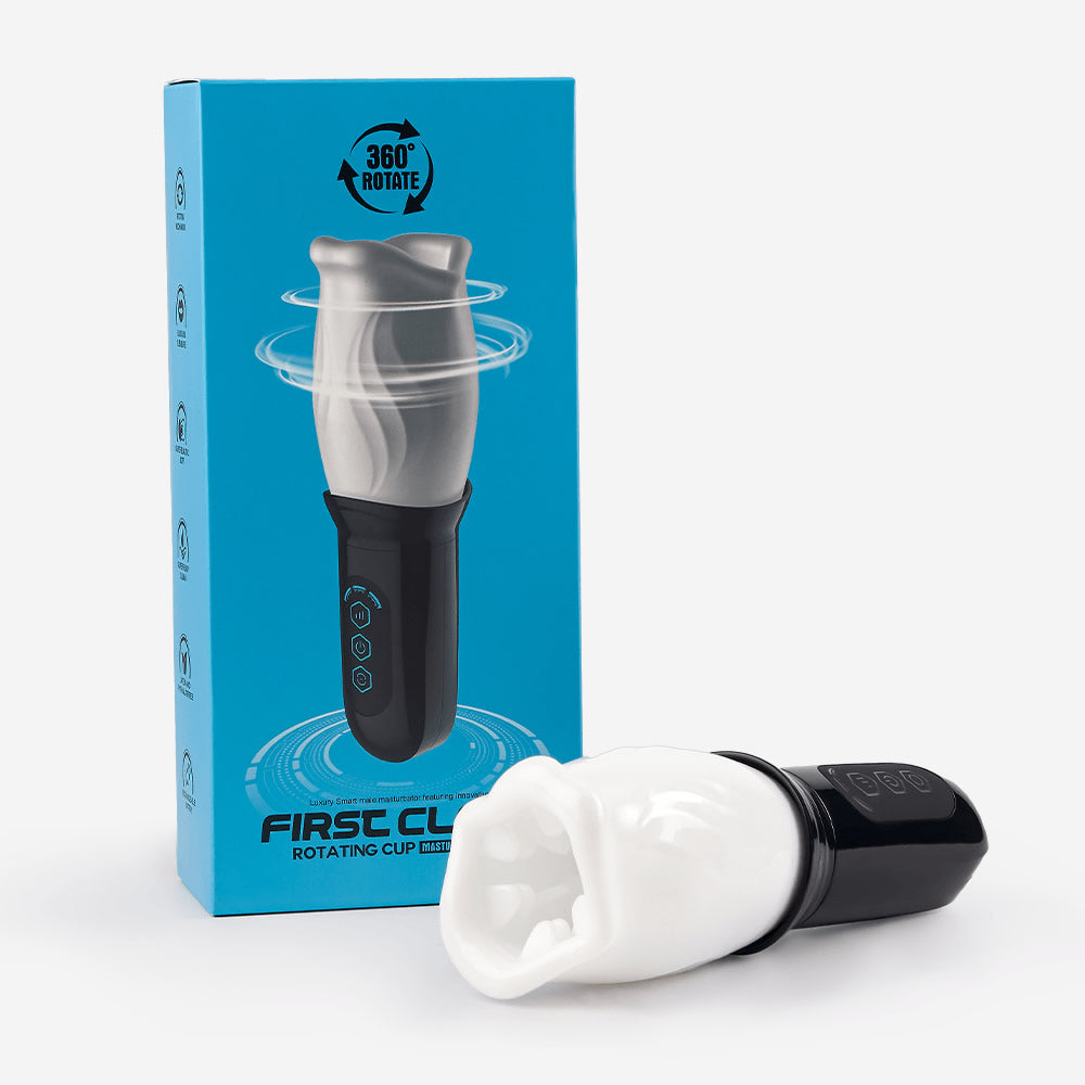 TORNADO Bare Sleeve 4 Rotating Modes & 3 Spinning Speeds Oral Sex Masturbation Cup